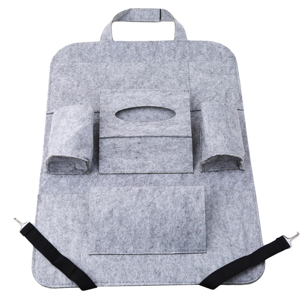 Car Supplies Car Felt Storage Bag Hanging Bag Car Seat Back Storage Bag