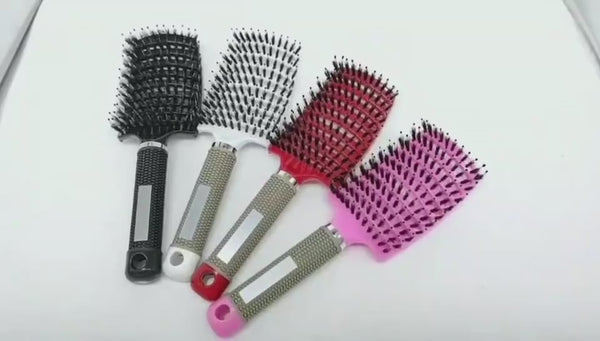 Hairbrush Anti Klit Brushy Haarborstel Women Detangler Hair Brush Bristle Nylon Scalp Massage  Teaser Hair Brush Comb